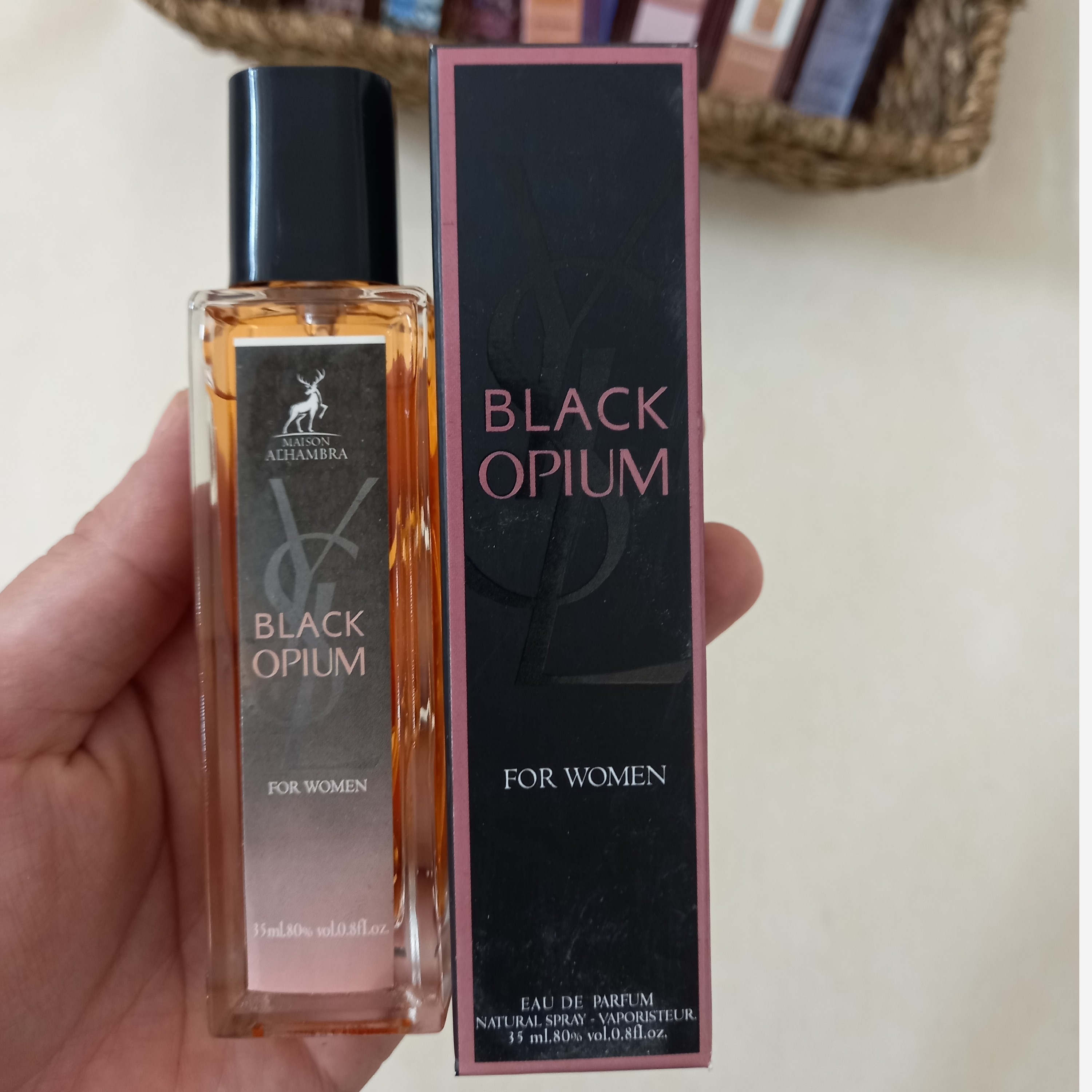 ادکلن بلک اوپیوم 35 میل الحمبرا عطر بلک اوپیوم
