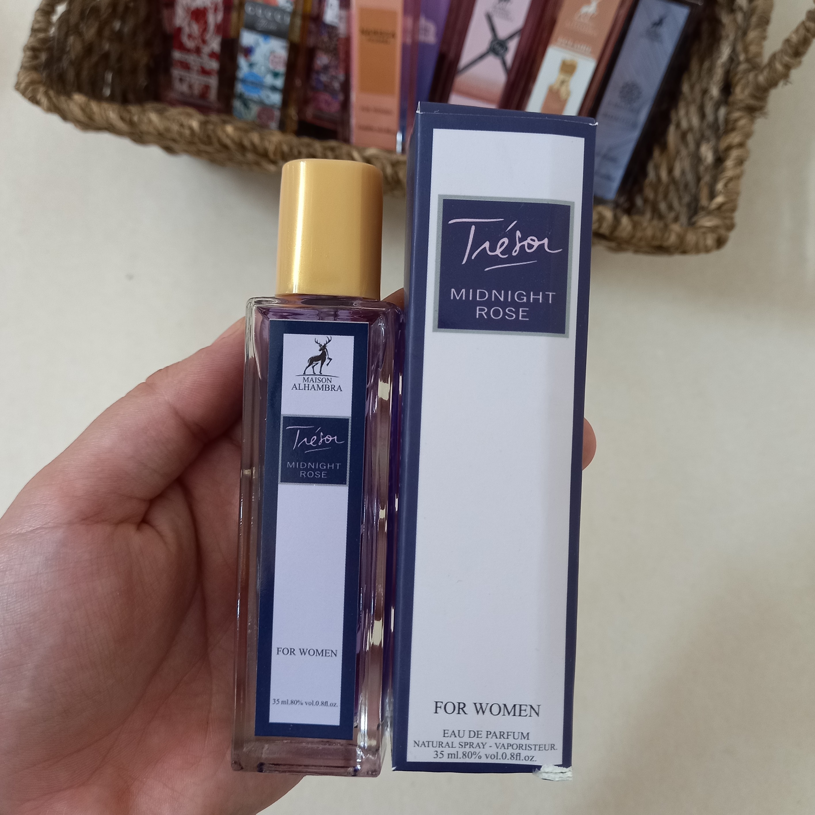 ادکلن میدنایت رز 35 میل الحمبرا عطر میدنایت رز