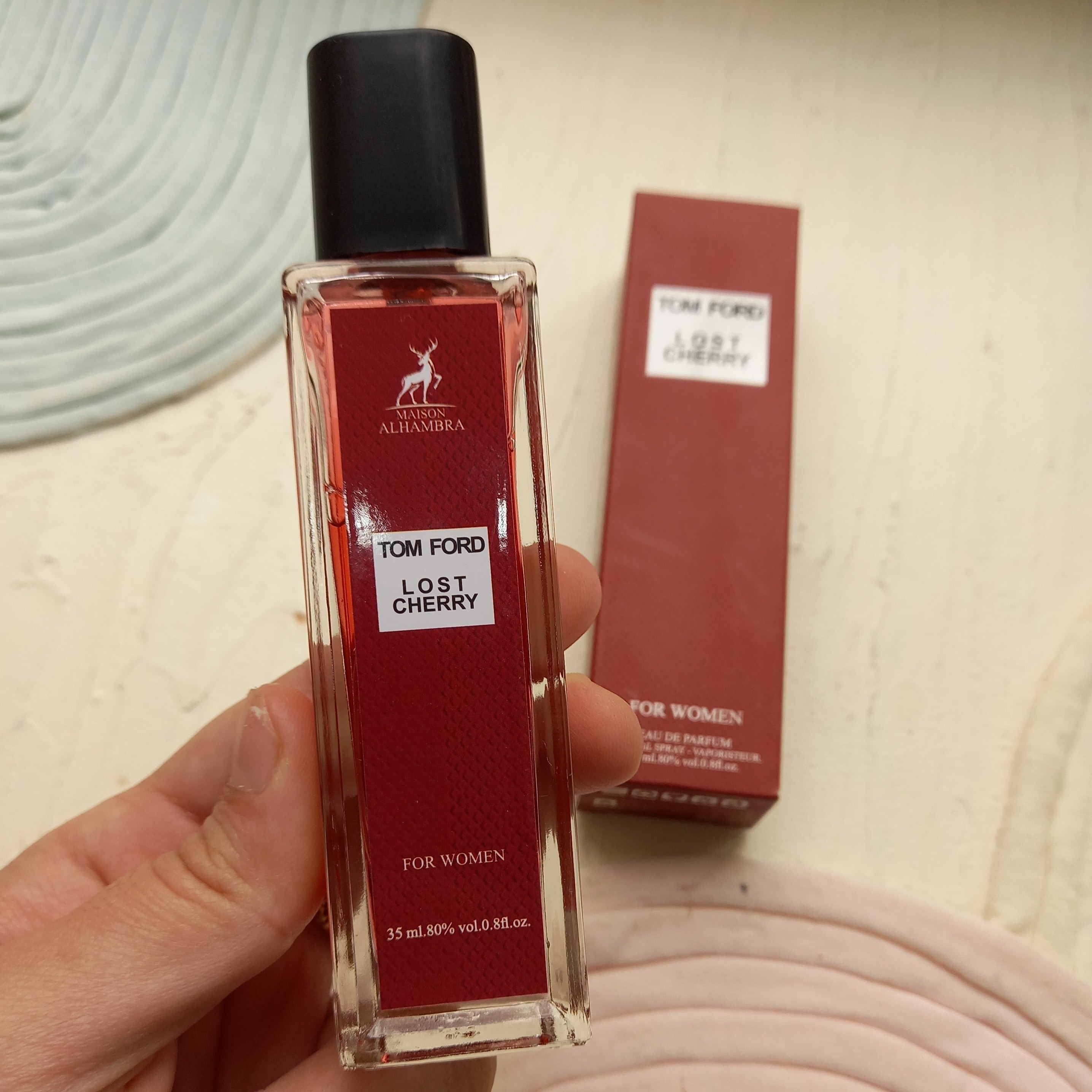 عطر لاست چری 35 میل الحمبرا عطر تامفورد لاست چری