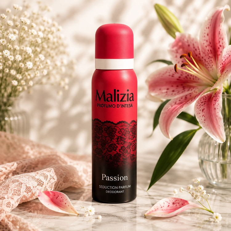 اسپری بدن مالیزیا زنانه Passion Seduction حجم ۱۵۰ میل | تحت لیسانس ایتالیا